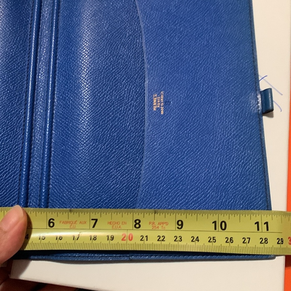 HERMES Agenda(BiG) PM Day Planner Notebook Cover Leather Blue - Picture 16 of 16